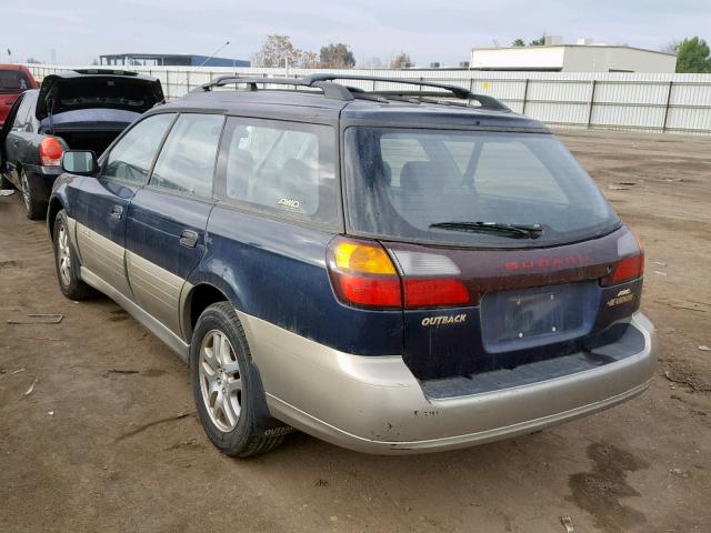 4S3BH6754Y7669767 - 2000 SUBARU LEGACY OUT TWO TONE photo 3