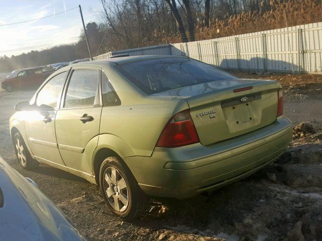 1FAHP34N87W160338 - 2007 FORD FOCUS ZX4 GREEN photo 3