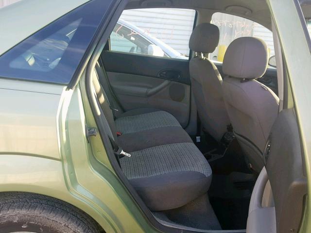 1FAHP34N87W160338 - 2007 FORD FOCUS ZX4 GREEN photo 6