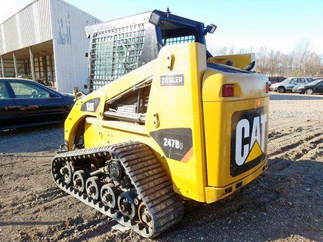 CAT0247BCTSL02750 - 2015 CATERPILLAR 247B YELLOW photo 3