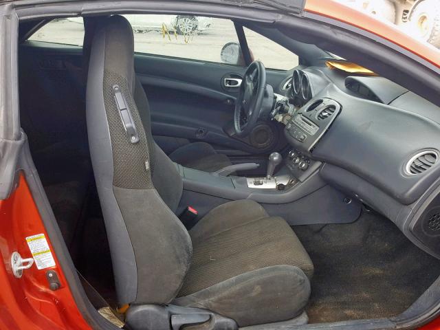 4A3AL25F08E037436 - 2008 MITSUBISHI ECLIPSE SP ORANGE photo 5