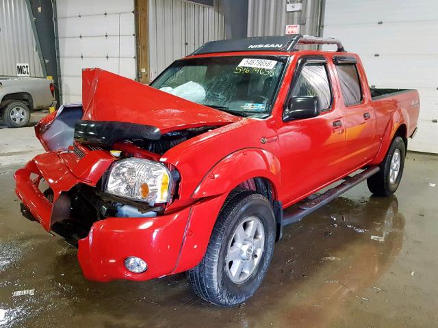 1N6MD29Y03C467798 - 2003 NISSAN FRONTIER C RED photo 2