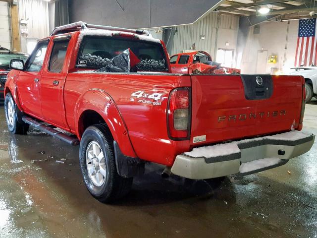 1N6MD29Y03C467798 - 2003 NISSAN FRONTIER C RED photo 3