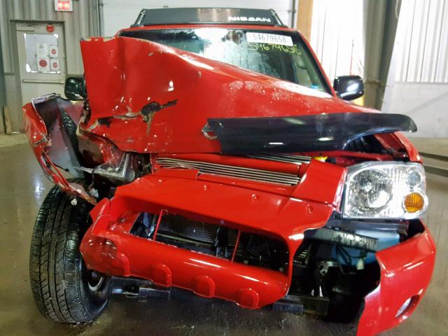 1N6MD29Y03C467798 - 2003 NISSAN FRONTIER C RED photo 7