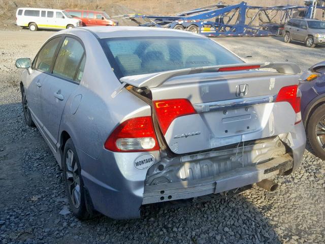 2HGFA1F99AH312190 - 2010 HONDA CIVIC EXL SILVER photo 3