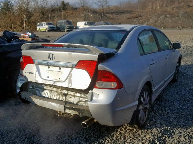 2HGFA1F99AH312190 - 2010 HONDA CIVIC EXL SILVER photo 4