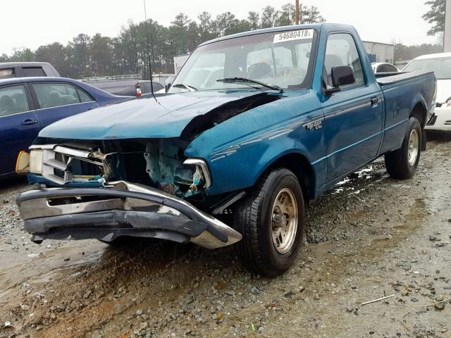 1FTCR10A9PUC98147 - 1993 FORD RANGER GREEN photo 2