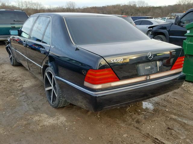 WDBGA57E0RA178779 - 1994 MERCEDES-BENZ S 600 BLACK photo 3