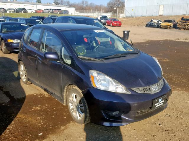 JHMGE88419S046622 - 2009 HONDA FIT SPORT BLUE photo 1