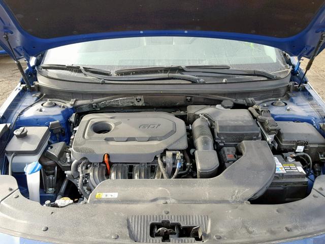 5NPE34AF1HH554458 - 2017 HYUNDAI SONATA SPO BLUE photo 7