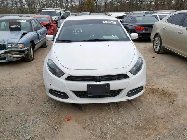 1C3CDFBB6FD158951 - 2015 DODGE DART SXT WHITE photo 9