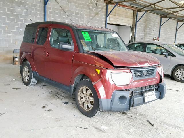 5J6YH287X6L000579 - 2006 HONDA ELEMENT EX BURGUNDY photo 1