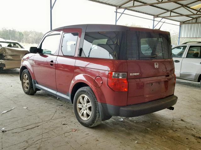 5J6YH287X6L000579 - 2006 HONDA ELEMENT EX BURGUNDY photo 3