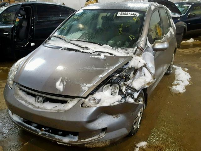 JHMGD37417S801384 - 2007 HONDA FIT GRAY photo 2