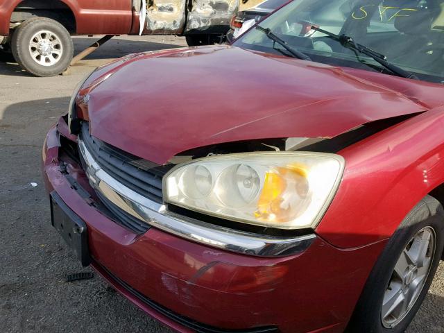 1G1ZT528X5F246629 - 2005 CHEVROLET MALIBU LS 红色 照片 9