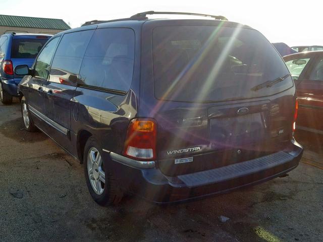 2FMZA52493BA15595 - 2003 FORD WINDSTAR S BLUE photo 3