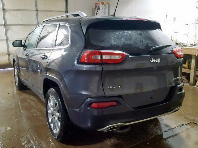 1C4PJMDS5FW563274 - 2015 JEEP CHEROKEE L GRAY photo 3