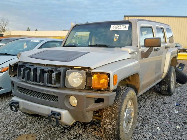 5GTEN13E488127666 - 2008 HUMMER H3 BEIGE photo 2