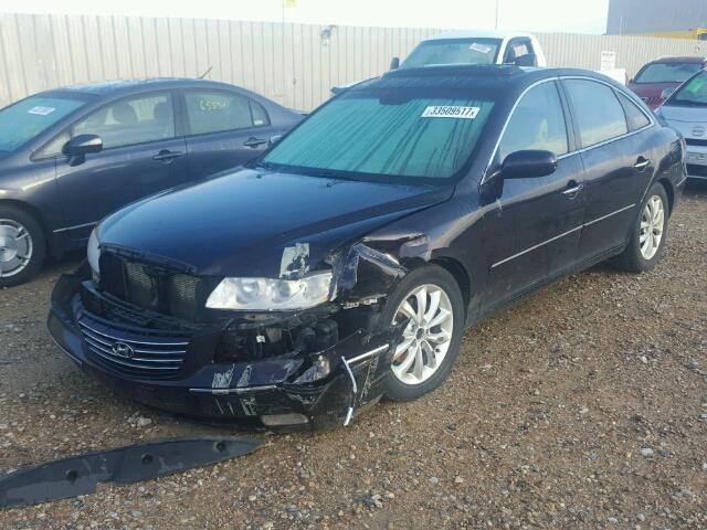 KMHFC46F56A120895 - 2006 HYUNDAI AZERA SE BLACK photo 2