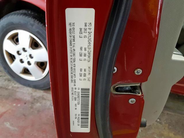 1B3HB28B27D373950 - 2007 DODGE CALIBER RED photo 10