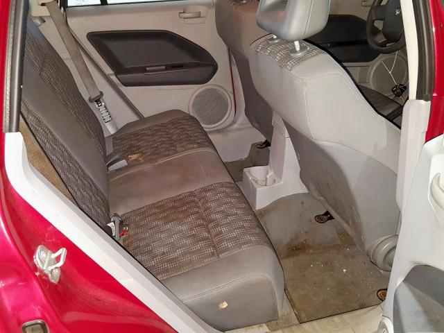 1B3HB28B27D373950 - 2007 DODGE CALIBER RED photo 6