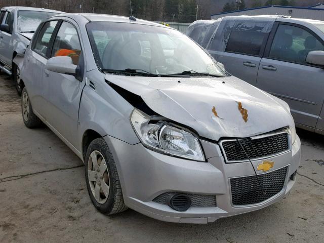 KL1TD66E19B692351 - 2009 CHEVROLET AVEO LS SILVER photo 1