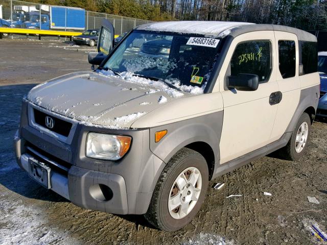 5J6YH28665L021340 - 2005 HONDA ELEMENT EX CREAM photo 2