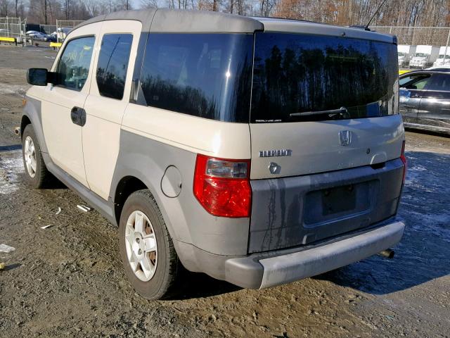 5J6YH28665L021340 - 2005 HONDA ELEMENT EX CREAM photo 3