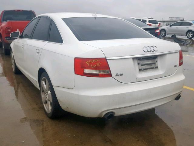 WAUBH74F47N009352 - 2007 AUDI A6 S-LINE WHITE photo 3