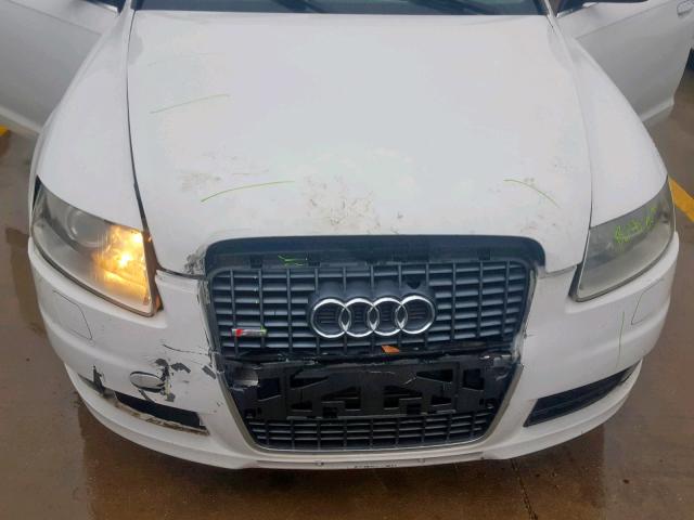 WAUBH74F47N009352 - 2007 AUDI A6 S-LINE WHITE photo 9