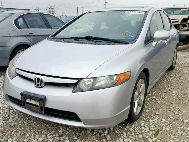 2HGFA16988H338094 - 2008 HONDA CIVIC EXL SILVER photo 2