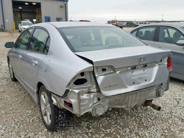 2HGFA16988H338094 - 2008 HONDA CIVIC EXL SILVER photo 3