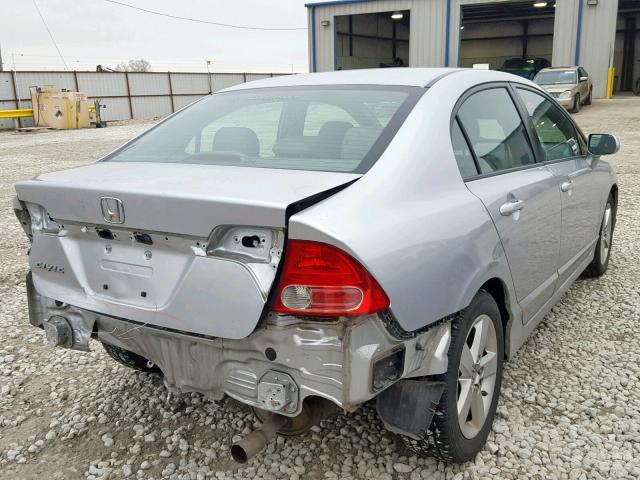 2HGFA16988H338094 - 2008 HONDA CIVIC EXL SILVER photo 4