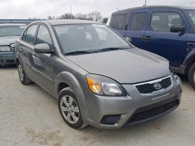 KNADH4A30A6654406 - 2010 KIA RIO LX GRAY photo 1