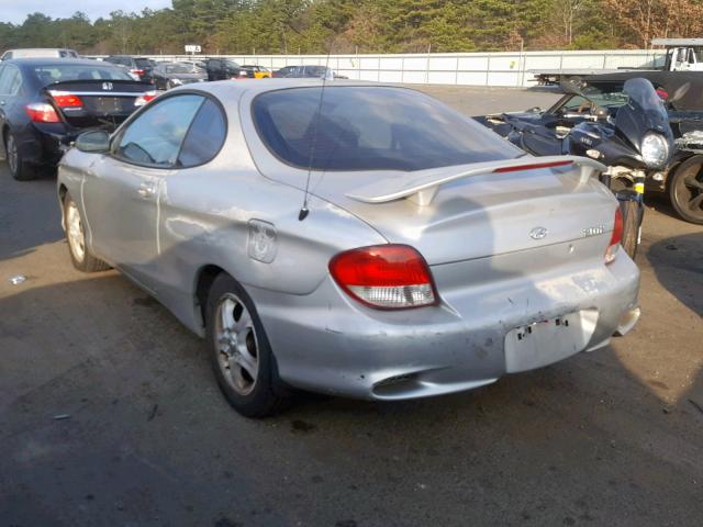 KMHJG25F41U231336 - 2001 HYUNDAI TIBURON SILVER photo 3