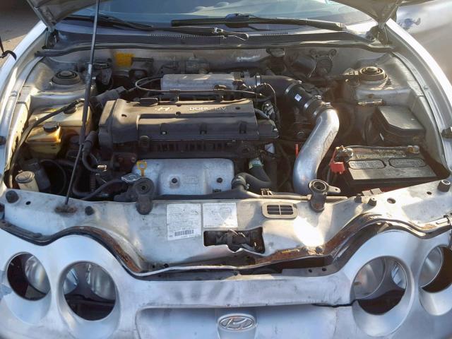 KMHJG25F41U231336 - 2001 HYUNDAI TIBURON SILVER photo 7