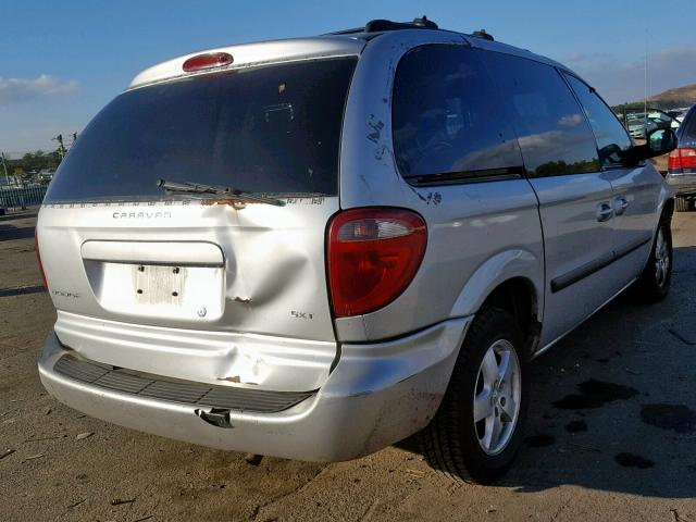 1D4GP45R95B162474 - 2005 DODGE CARAVAN SX GRAY photo 4