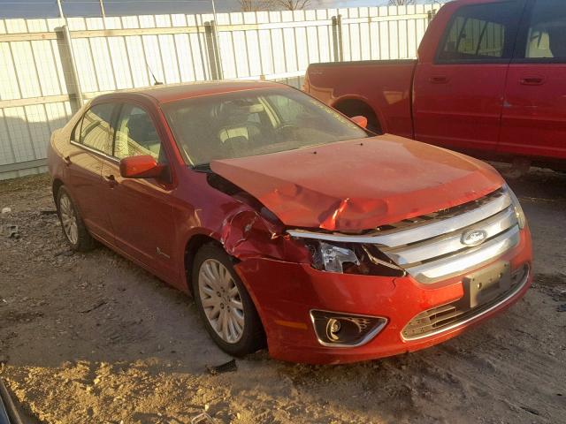 3FADP0L34BR183222 - 2011 FORD FUSION HYB RED photo 1