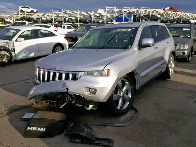 1J4RR6GT8BC586250 - 2011 JEEP GRAND CHER SILVER photo 2