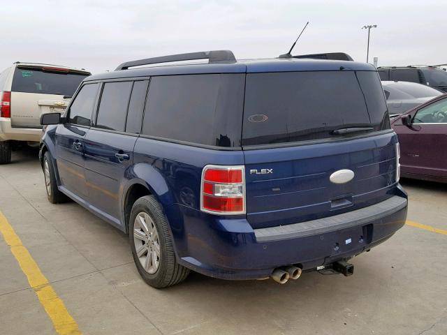 2FMGK5BC0CBD15425 - 2012 FORD FLEX SE BLUE photo 3