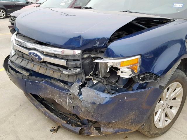 2FMGK5BC0CBD15425 - 2012 FORD FLEX SE BLUE photo 9