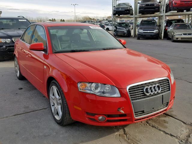 WAUDF78E17A106337 - 2007 AUDI A4 2.0T QU RED photo 1