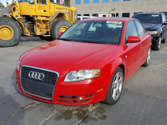 WAUDF78E17A106337 - 2007 AUDI A4 2.0T QU RED photo 2