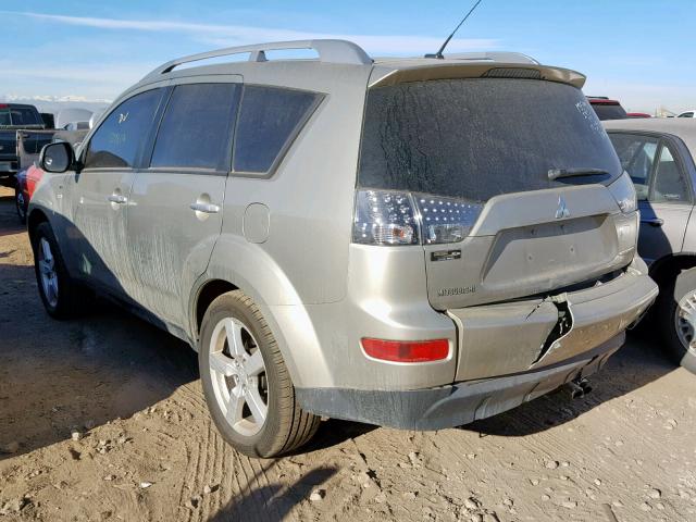 JA4MT41X88Z014094 - 2008 MITSUBISHI OUTLANDER GOLD photo 3