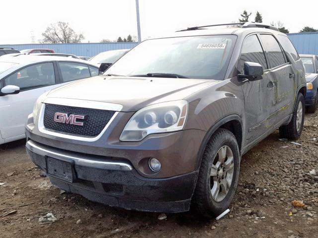 1GKER13757J154318 - 2007 GMC ACADIA SLE BROWN photo 2