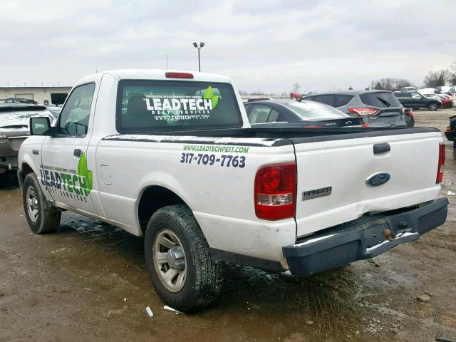 1FTYR10D87PA01951 - 2007 FORD RANGER WHITE photo 3