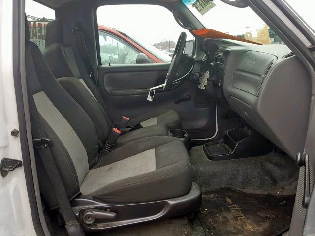 1FTYR10D87PA01951 - 2007 FORD RANGER WHITE photo 5