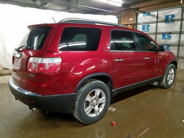 1GKER23D69J136036 - 2009 GMC ACADIA SLT RED photo 4