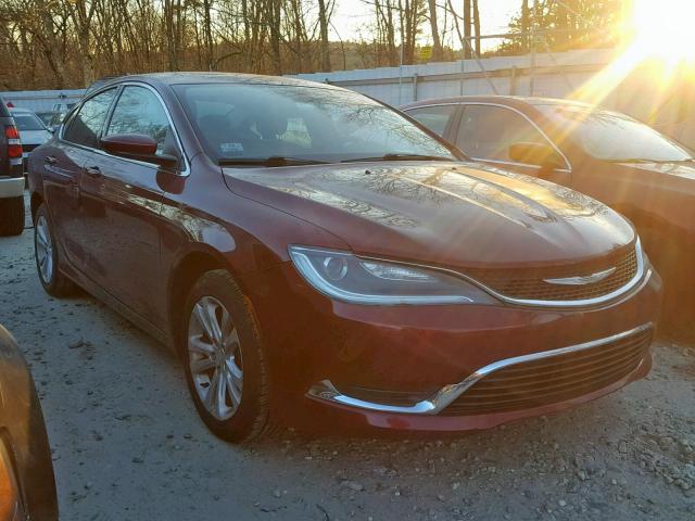 1C3CCCABXFN533284 - 2015 CHRYSLER 200 LIMITE RED photo 1