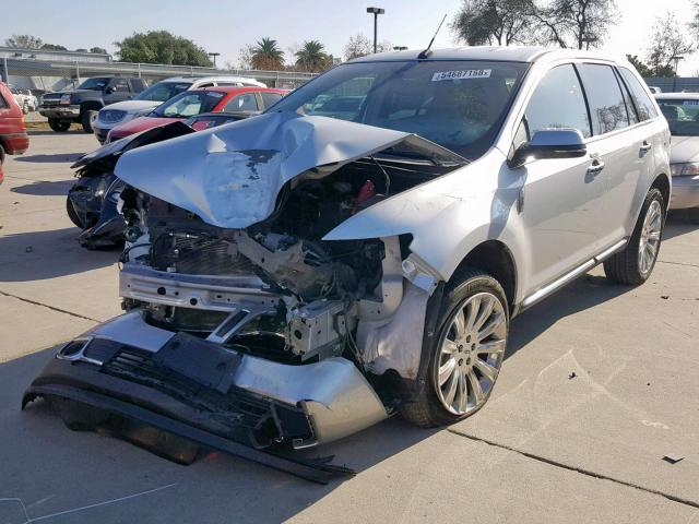 2LMDJ8JK8FBL34071 - 2015 LINCOLN MKX SILVER photo 2